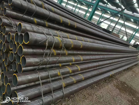MS ERW वेल्डेड कार्बन स्टील पाइप ब्लैक ASTM A53 / BS 1387 कार्बन 16mm