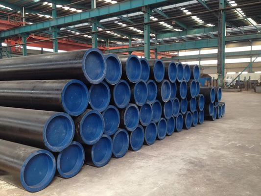 MS ERW वेल्डेड कार्बन स्टील पाइप ब्लैक ASTM A53 / BS 1387 कार्बन 16mm